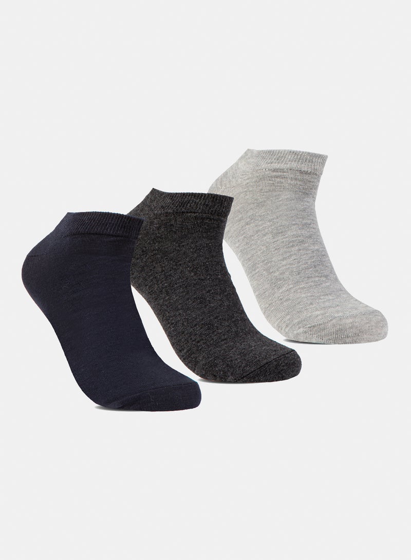 Odds Men's Pack of 3 Lycra Ankle Casual Socks - Image 1
